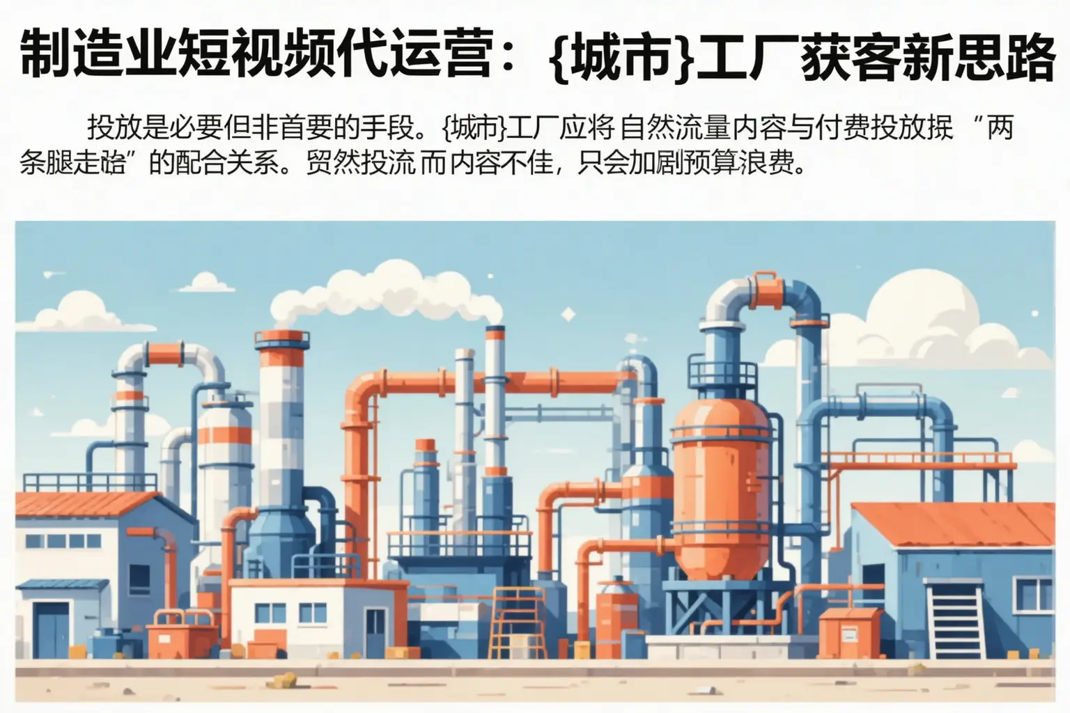 制造业短视频代运营：七里河工厂获客新思路